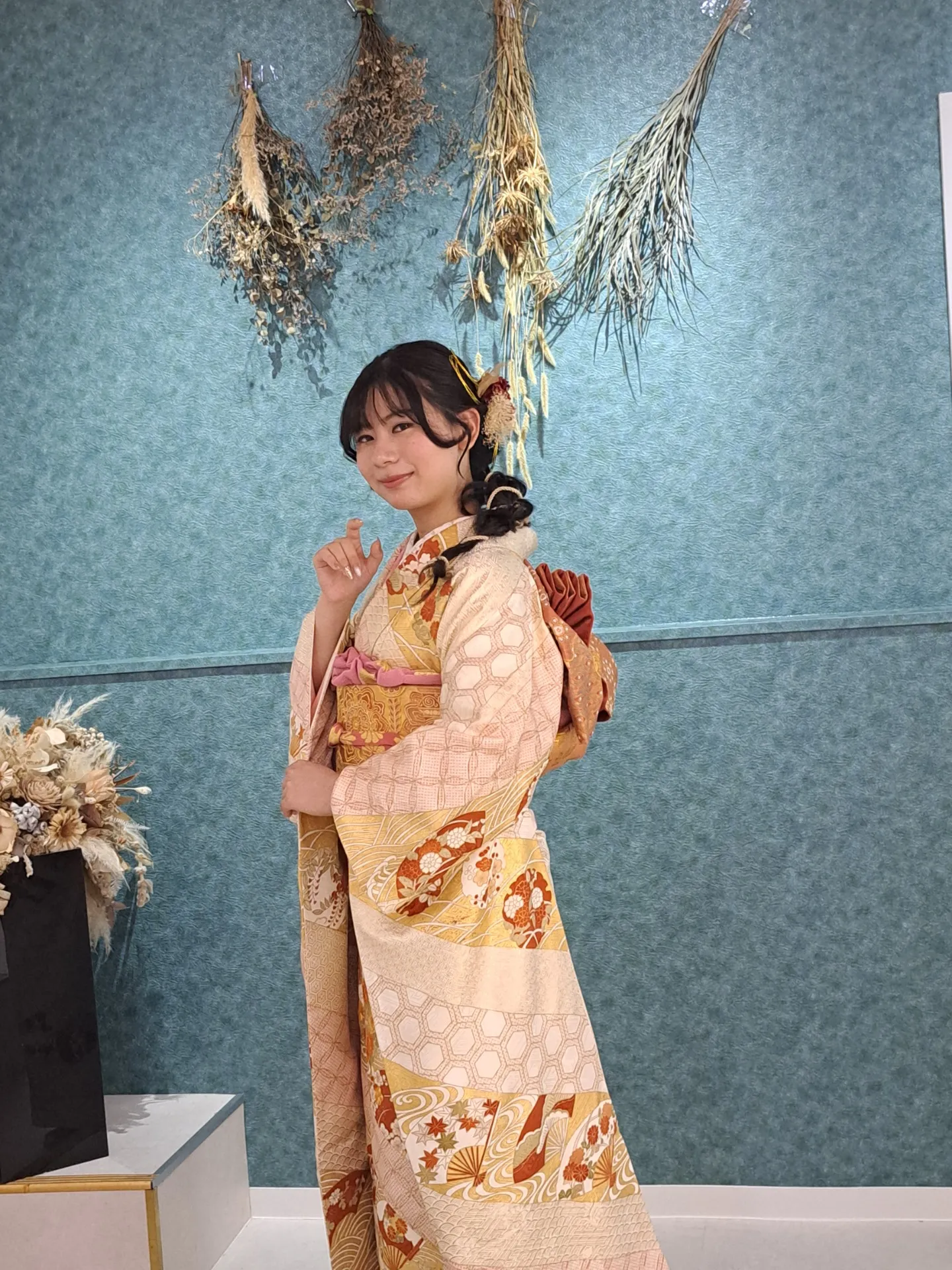【和歌山市】着付け　成人式前撮り　ヘア　メイク　出張　仏蘭西美容室